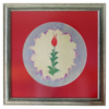 Osmanisches Ebrubild - Rote Tulpe (Lale)